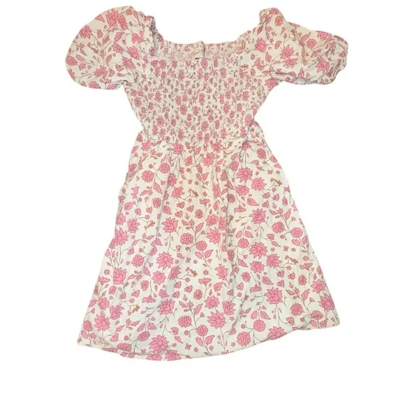 🐣 SALE 
Universal Thread XS Dress 100% Cotton Pink Floral Smocked Puff Sleeve - Picture 2 of 5